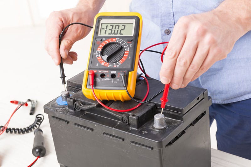 car battery measuring