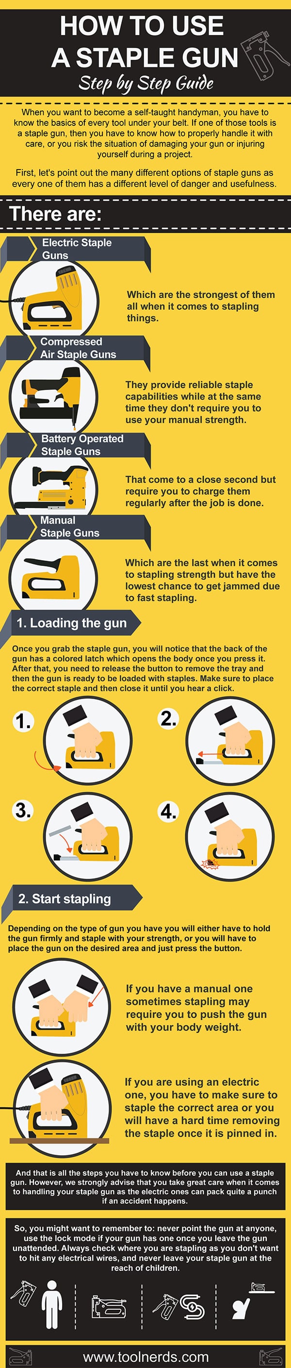 guide to handling a staple gun