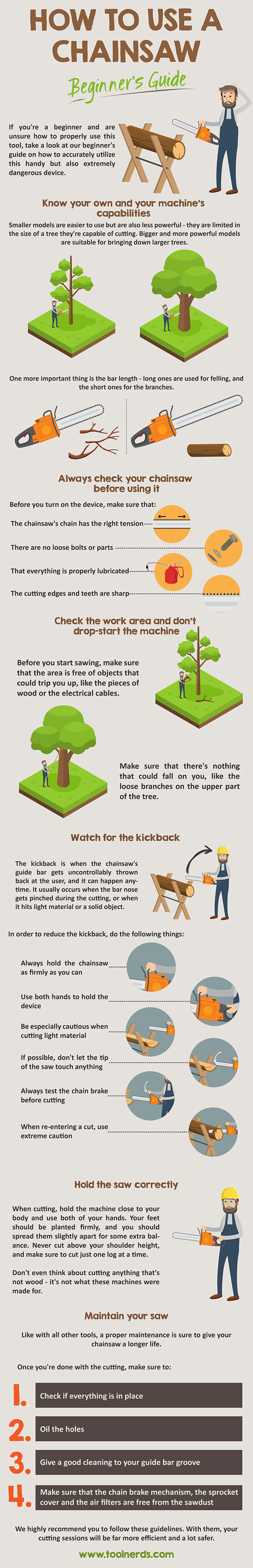 How to Use a Chainsaw - Beginner