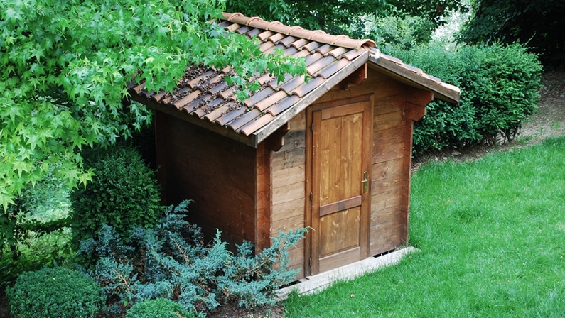 Garden Tool Shed Roof
