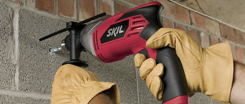 Drilling Concrete With Skil Hammer Drill
