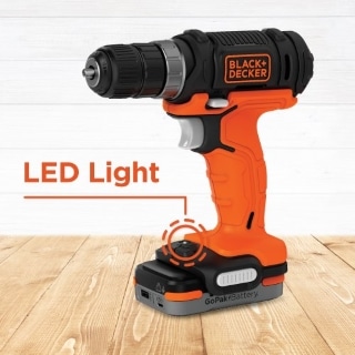 BCD701 drill/driver with a built in LED light